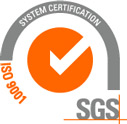 ISO 9001 certification issued by SGS